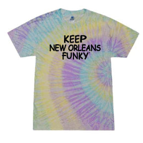"Keep New Orleans" Funky T-Shirt - Tie-Dye (Youth)