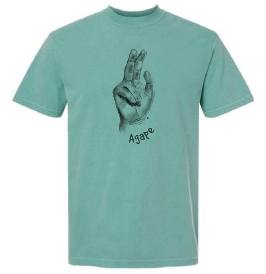Agape Love T-Shirt - Seafoam
