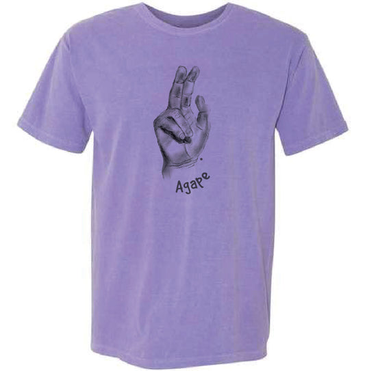 Agape Love T-Shirt - Violet
