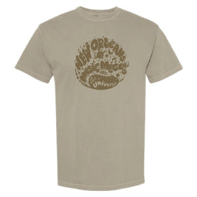 New Orleans "Music Mecca of the Universe" T-Shirt - Sandstone